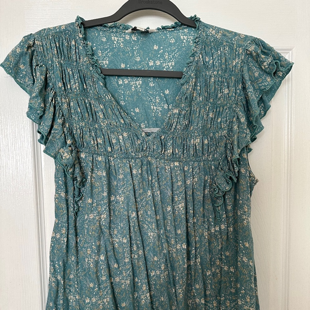 Lucky Brand sleeveless ruffle top